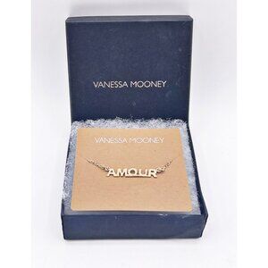 Vanessa Mooney AMOUR Gold Tone Word Bracelet Toggle Clasp w/ Box Gift For Her